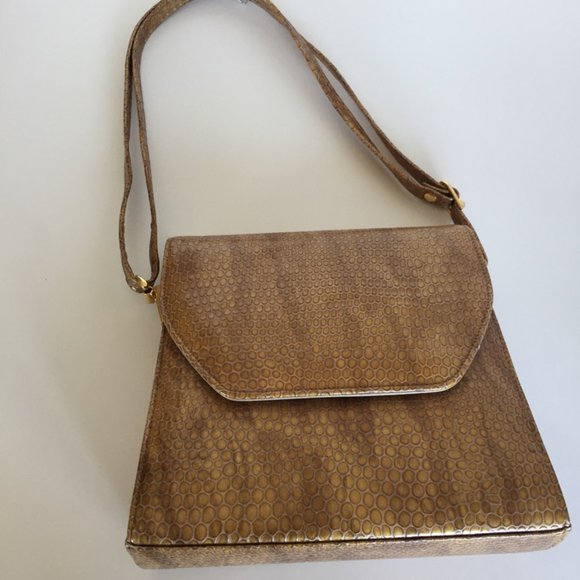 1960s Faux Snakeskin Shoulder bag - Picture 2 of 13
